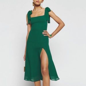 Reformation NWT Twilight Dress - Emerald, Size 6